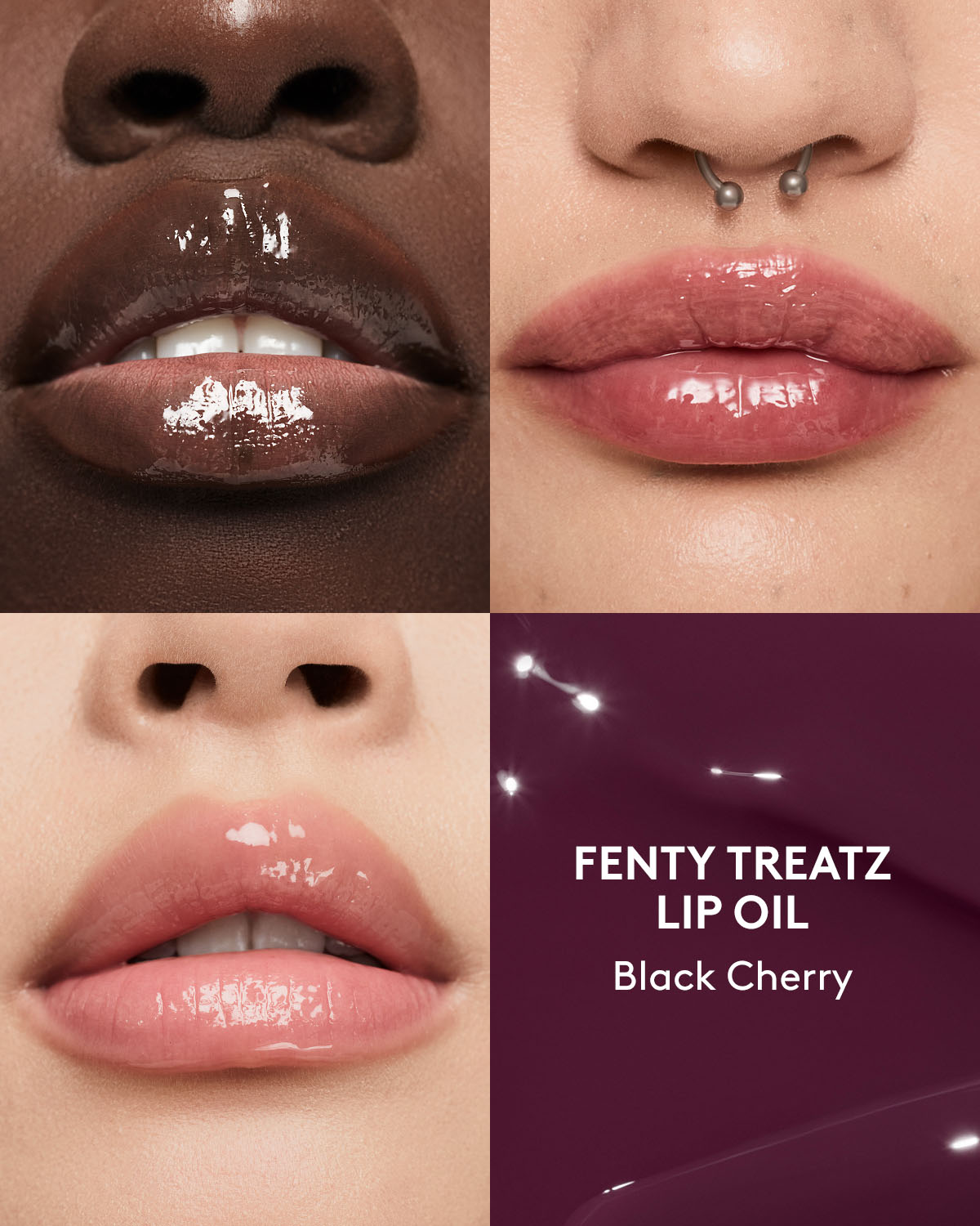 Fenty Treatz Hydrating + Strengthening Lip Oil ¡ ª Black Cherry 