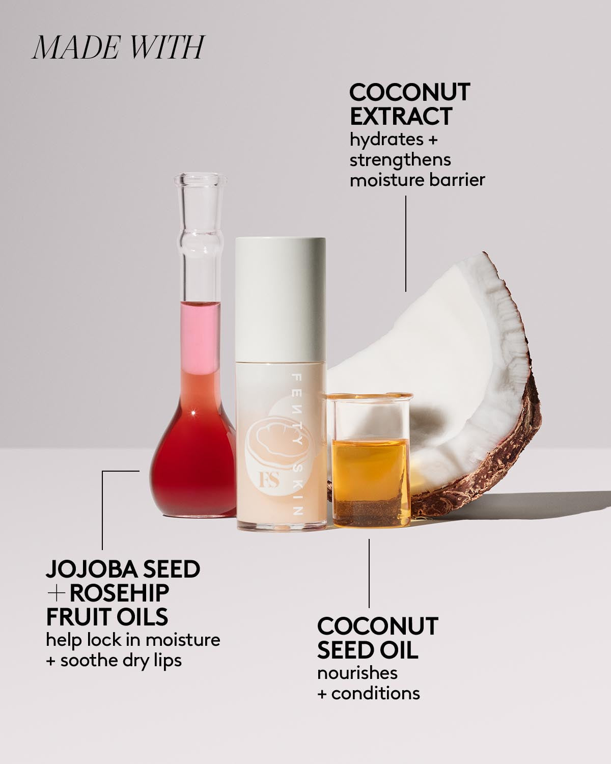 Fenty Treatz Hydrating + Strengthening Lip Oil ¡ ª Coconut 